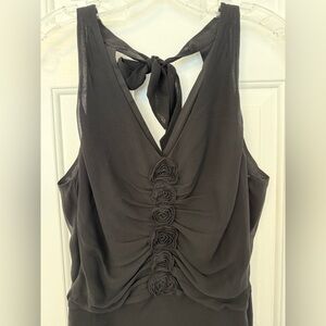 Ann Taylor | Sleeveless Silk Dress | Size 6 | Black